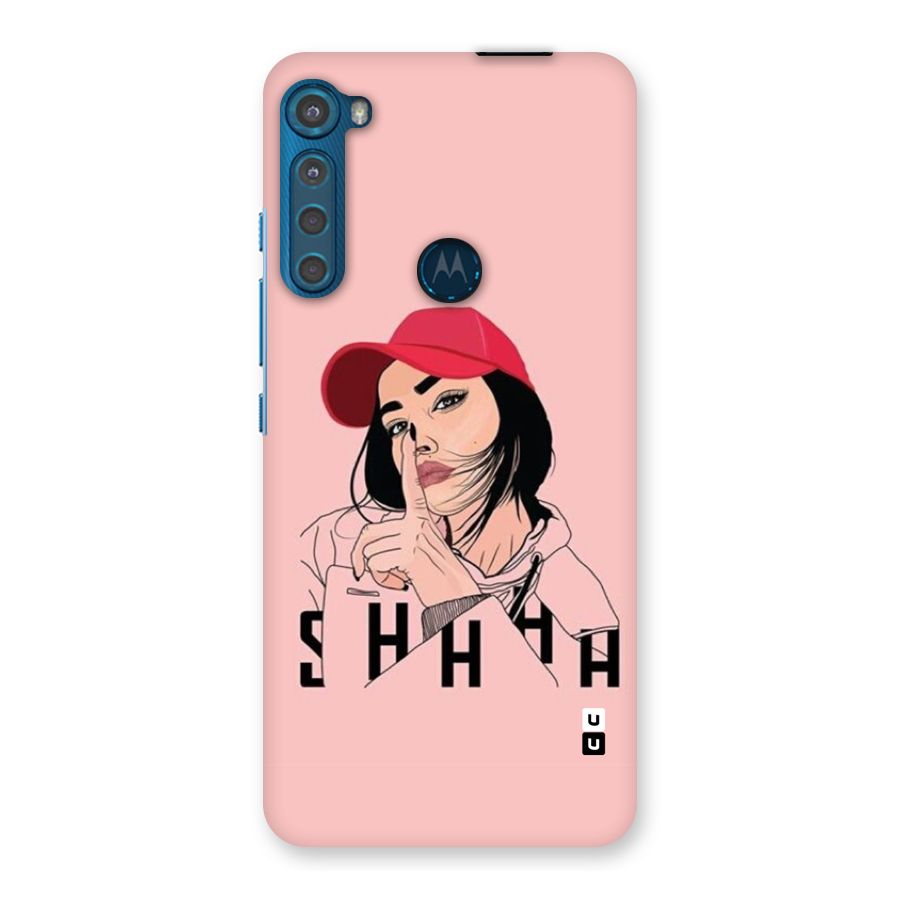 Shhhh Girl Back Case for Motorola One Fusion Plus