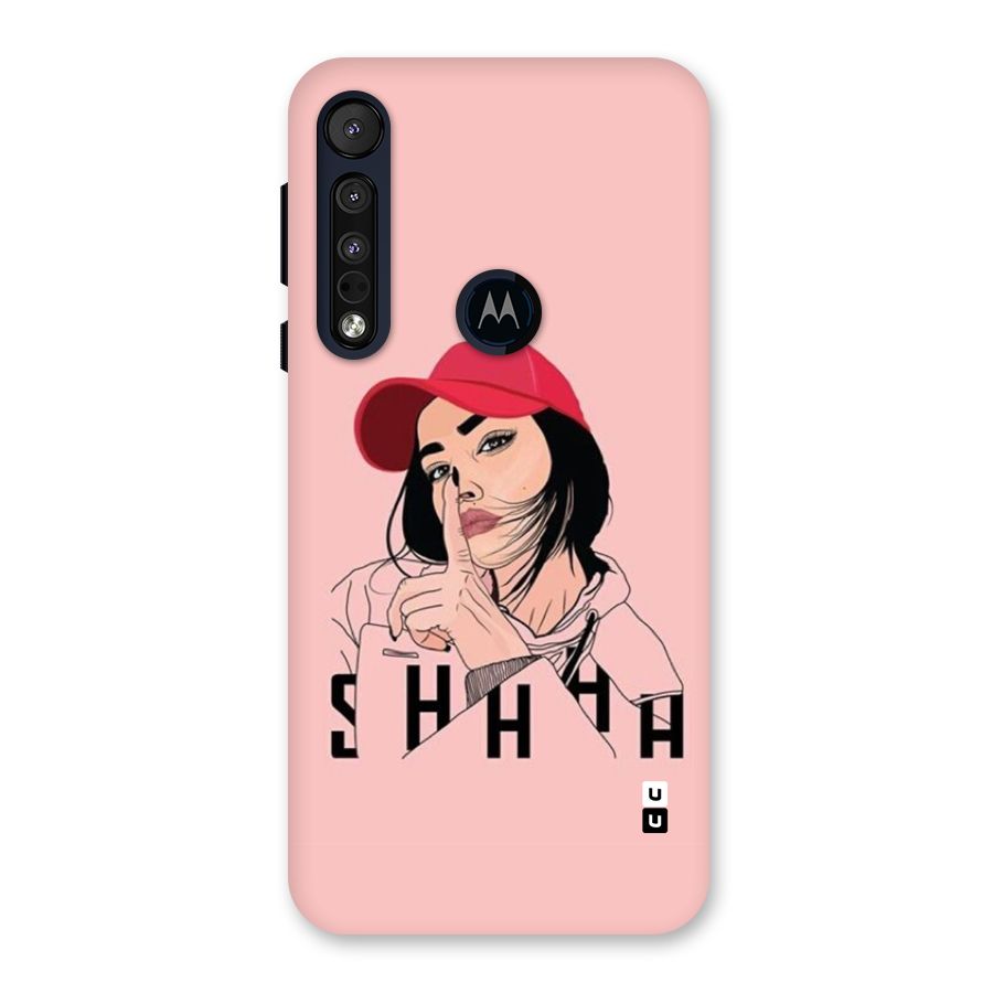 Shhhh Girl Back Case for Motorola One Macro