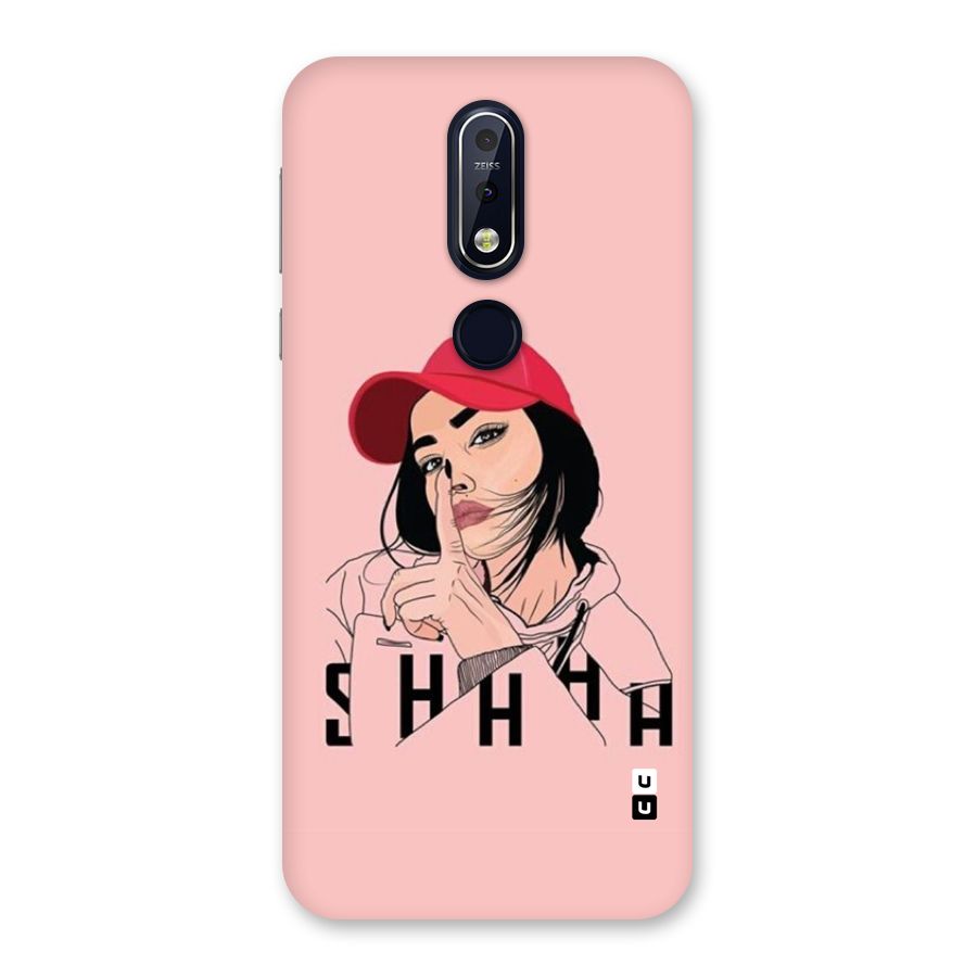 Shhhh Girl Back Case for Nokia 7.1
