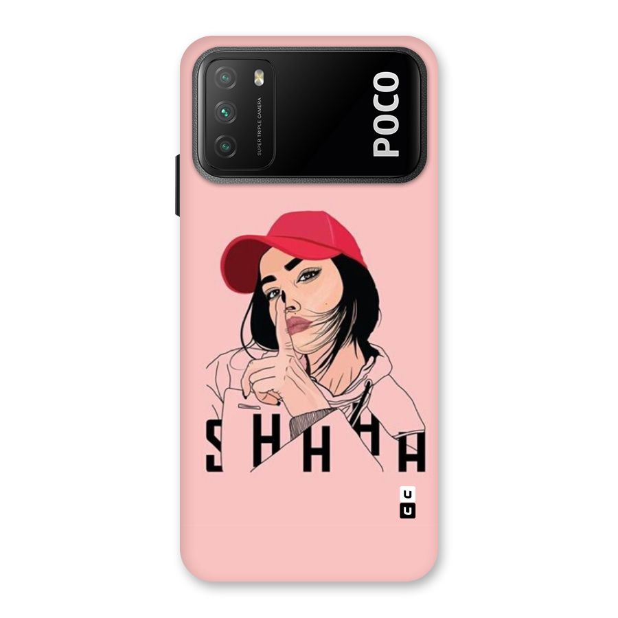 Shhhh Girl Back Case for Poco M3