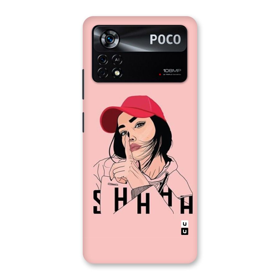Shhhh Girl Back Case for Poco X4 Pro 5G