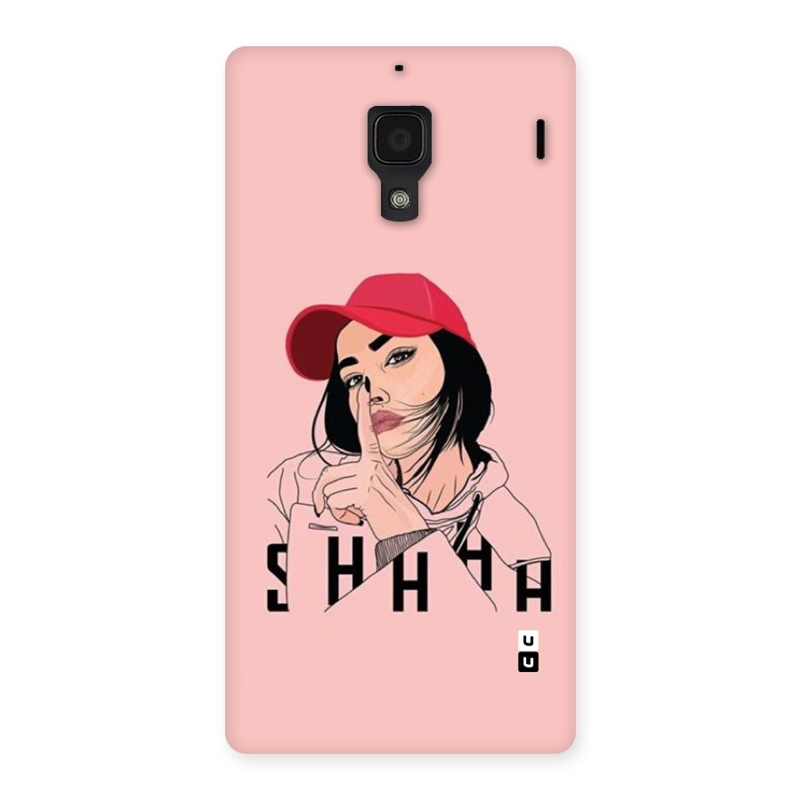 Shhhh Girl Back Case for Redmi 1s