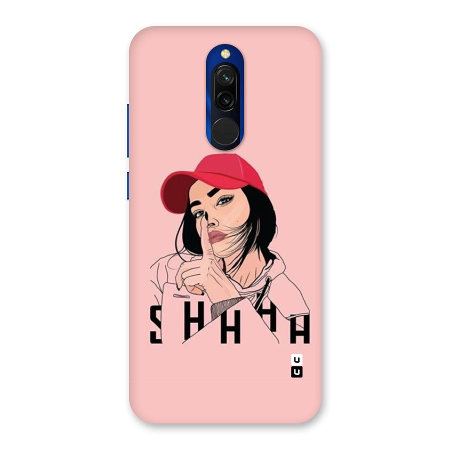 Shhhh Girl Back Case for Redmi 8