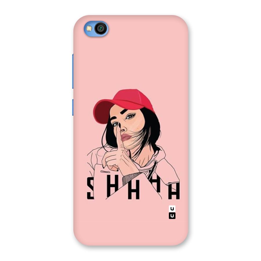 Shhhh Girl Back Case for Redmi Go