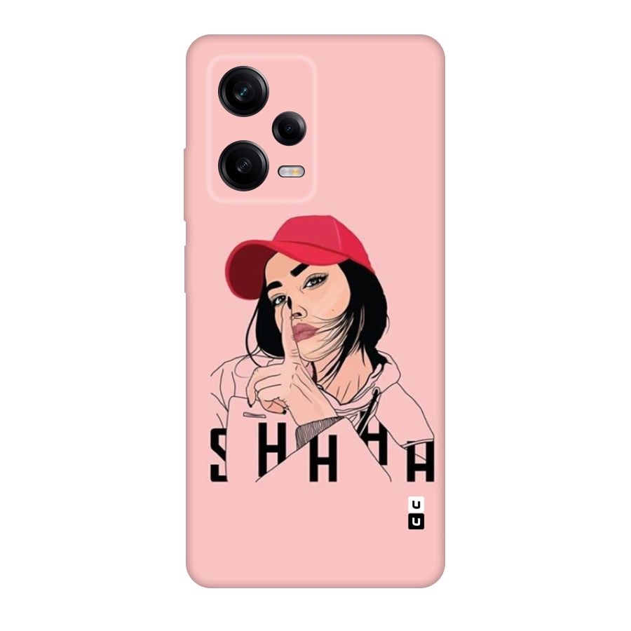 Shhhh Girl Back Case for Redmi Note 12 Pro