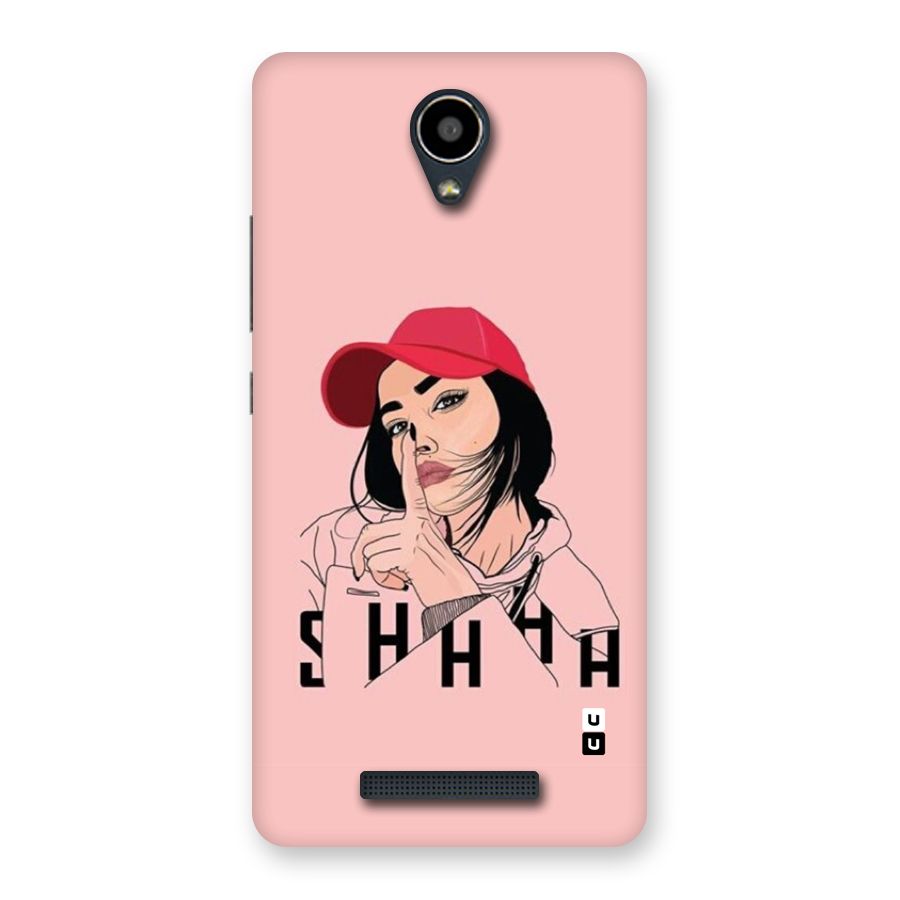 Shhhh Girl Back Case for Redmi Note 2