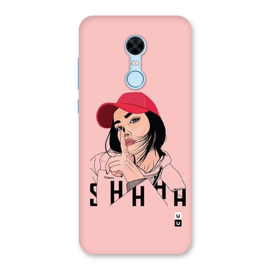 Shhhh Girl Back Case for Redmi Note 5