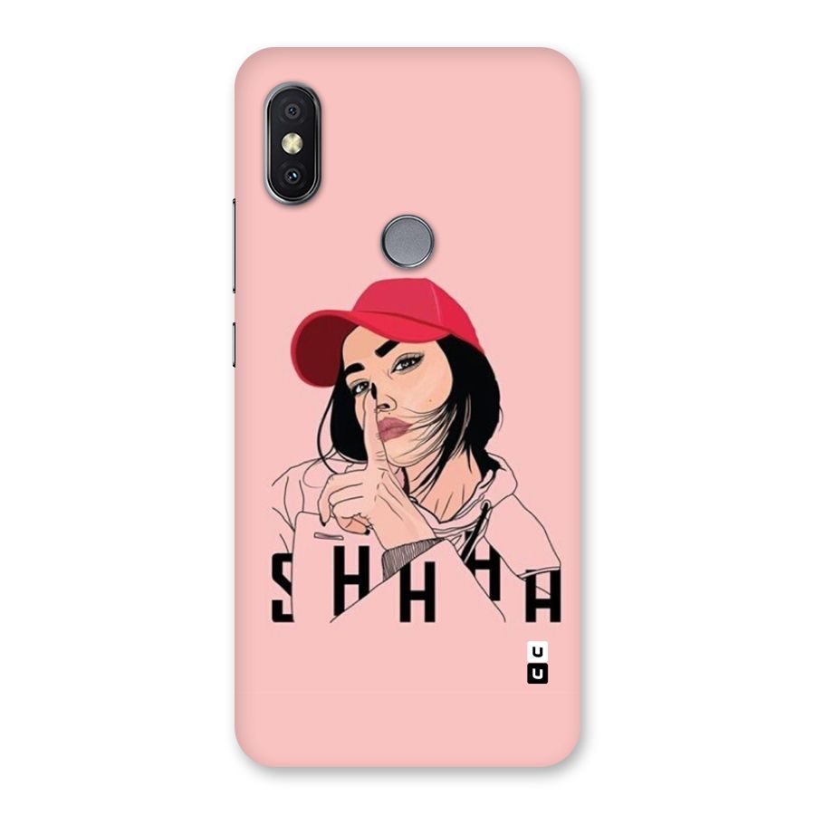 Shhhh Girl Back Case for Redmi Y2