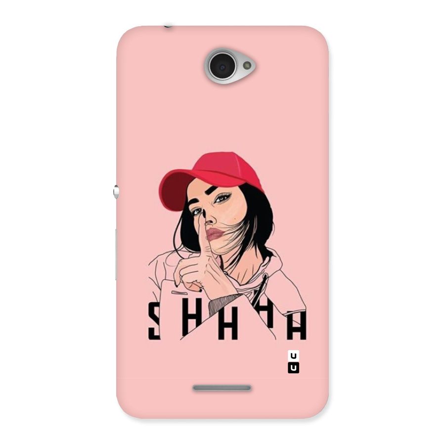 Shhhh Girl Back Case for Xperia E4