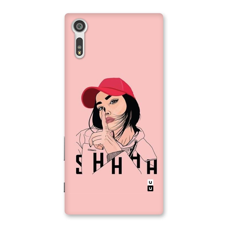 Shhhh Girl Back Case for Xperia XZ