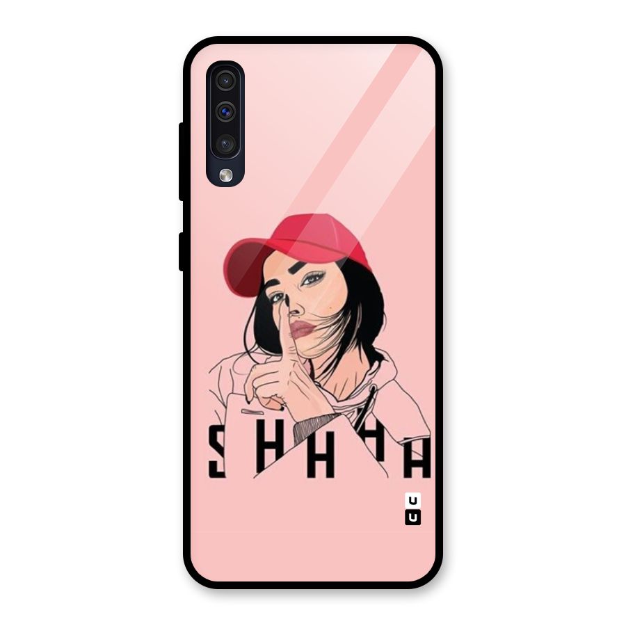 Shhhh Girl Glass Back Case for Galaxy A30s