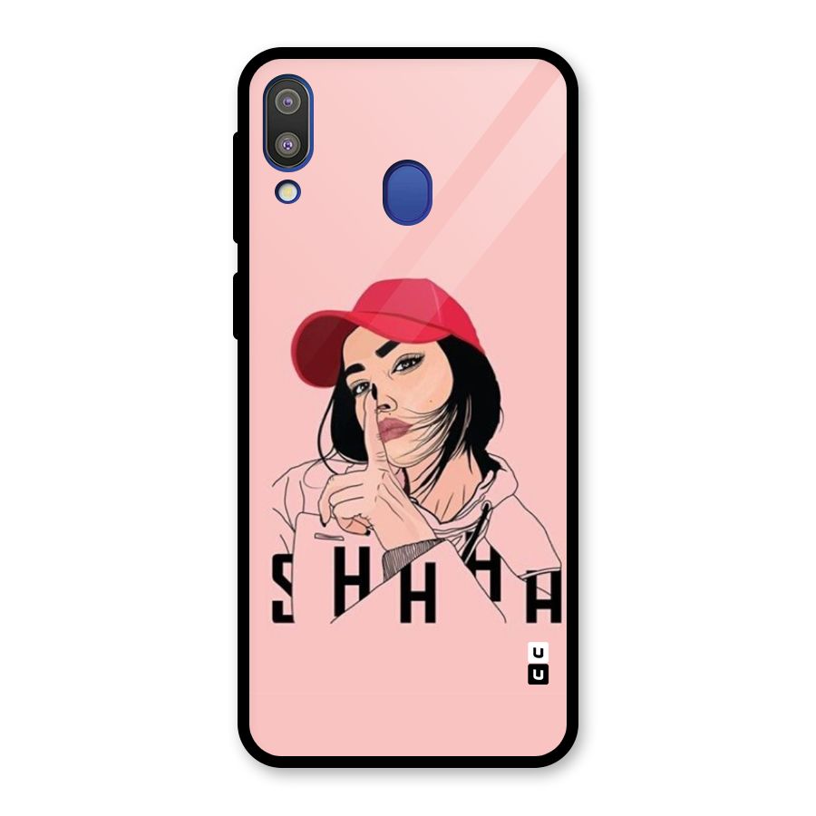 Shhhh Girl Glass Back Case for Galaxy M20