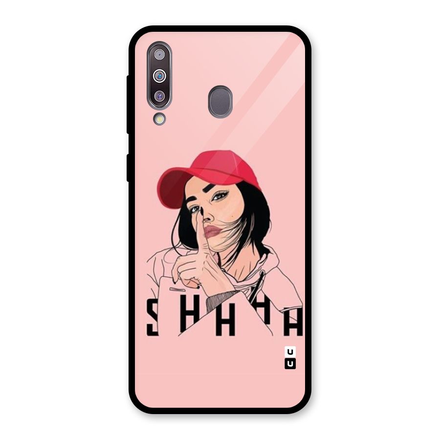 Shhhh Girl Glass Back Case for Galaxy M30