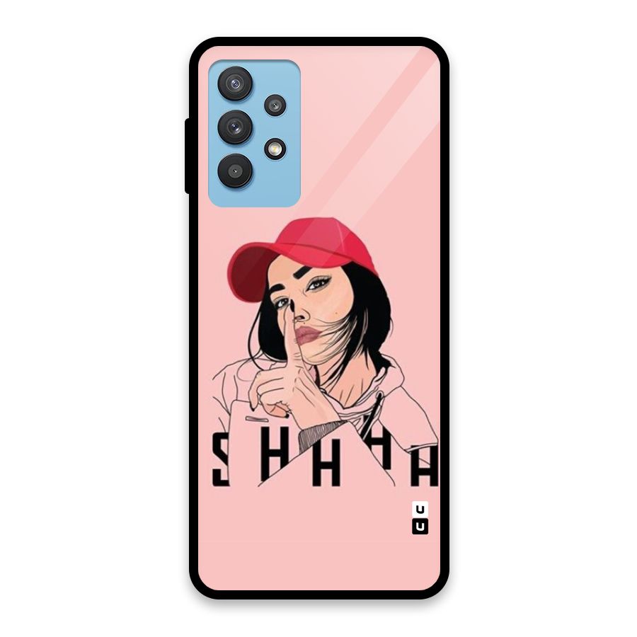 Shhhh Girl Glass Back Case for Galaxy M32 5G
