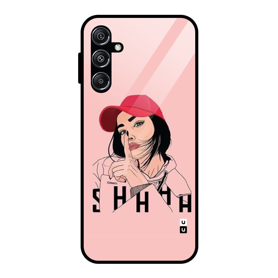 Shhhh Girl Glass Back Case for Galaxy M34 5G