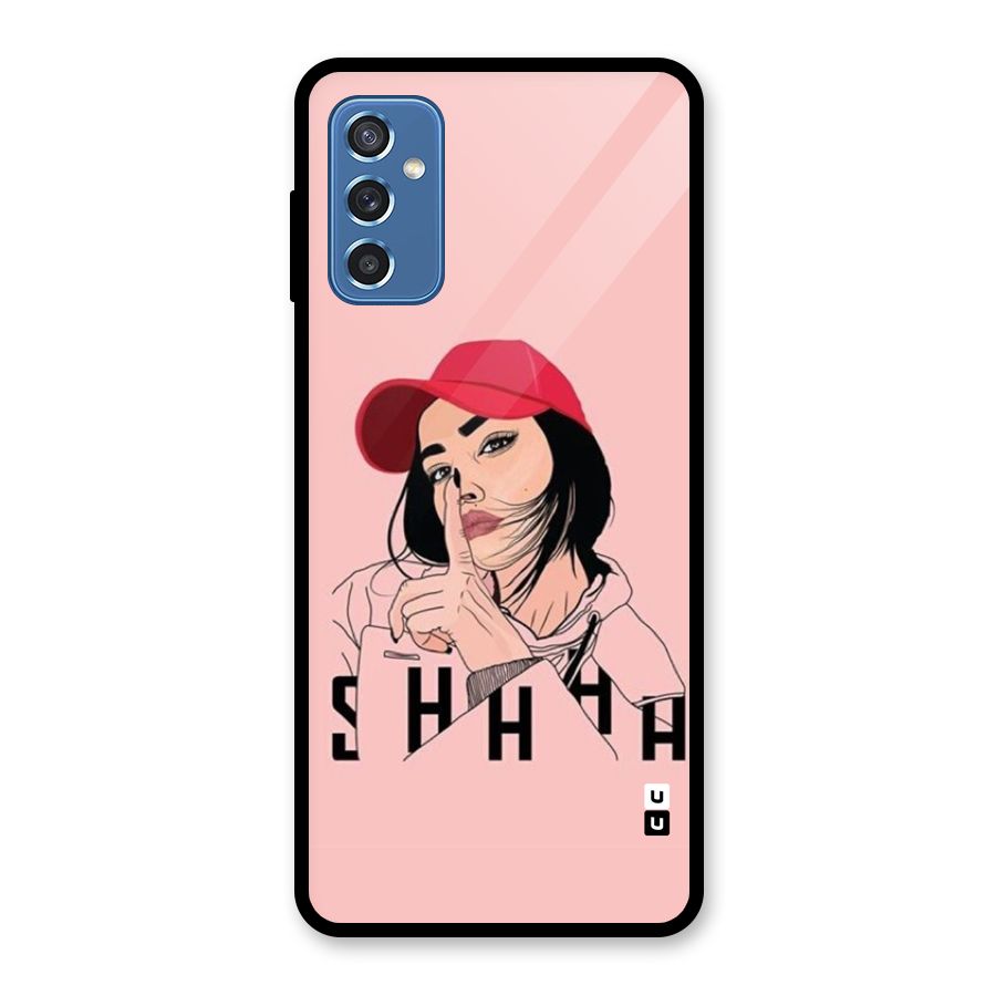 Shhhh Girl Glass Back Case for Galaxy M52 5G