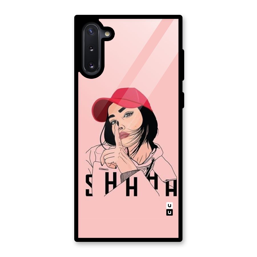 Shhhh Girl Glass Back Case for Galaxy Note 10