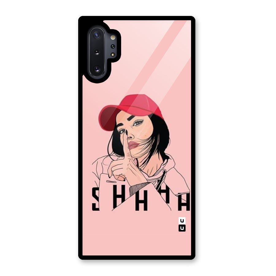 Shhhh Girl Glass Back Case for Galaxy Note 10 Plus