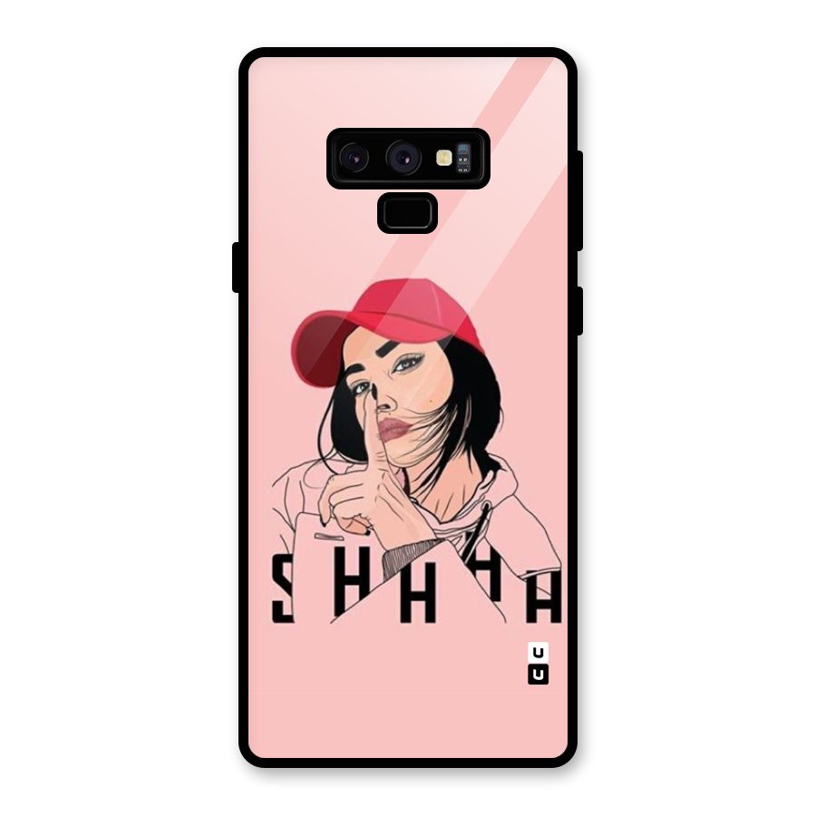 Shhhh Girl Glass Back Case for Galaxy Note 9