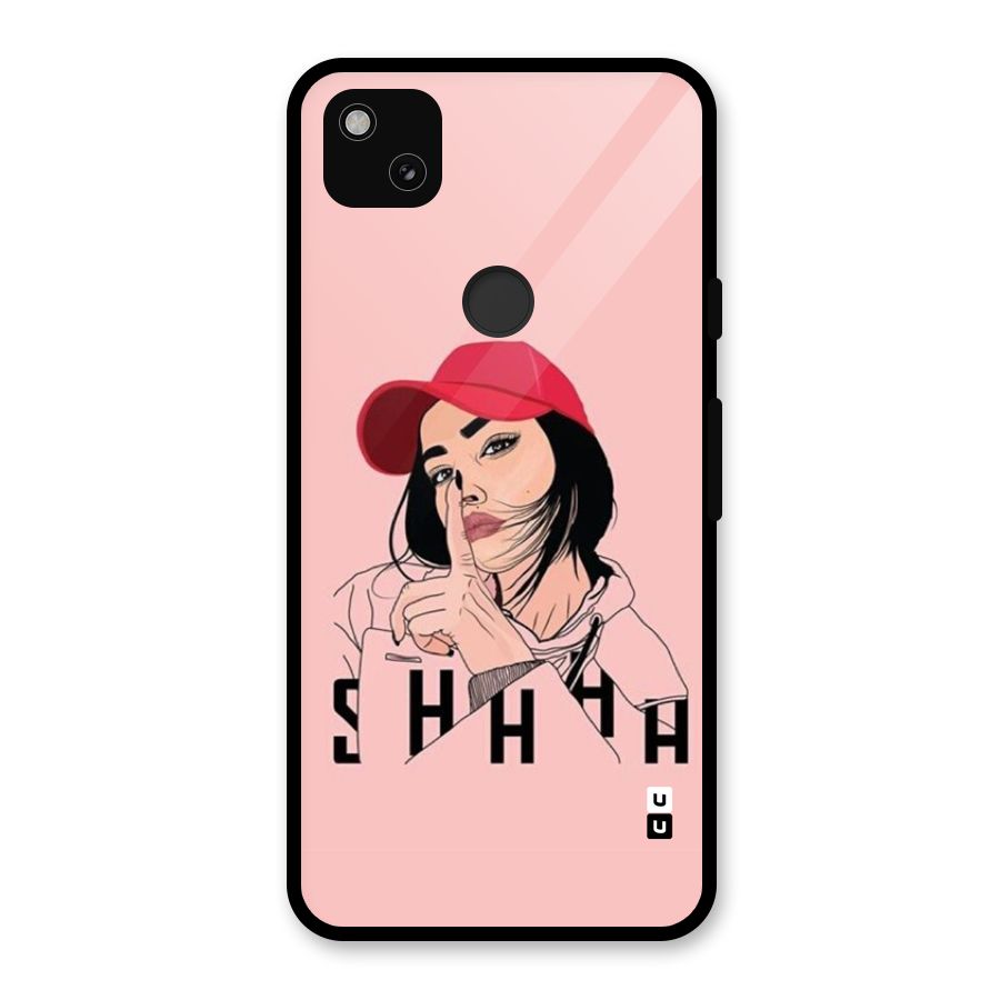 Shhhh Girl Glass Back Case for Google Pixel 4a