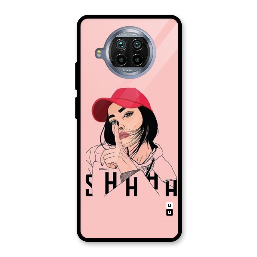 Shhhh Girl Glass Back Case for Mi 10i