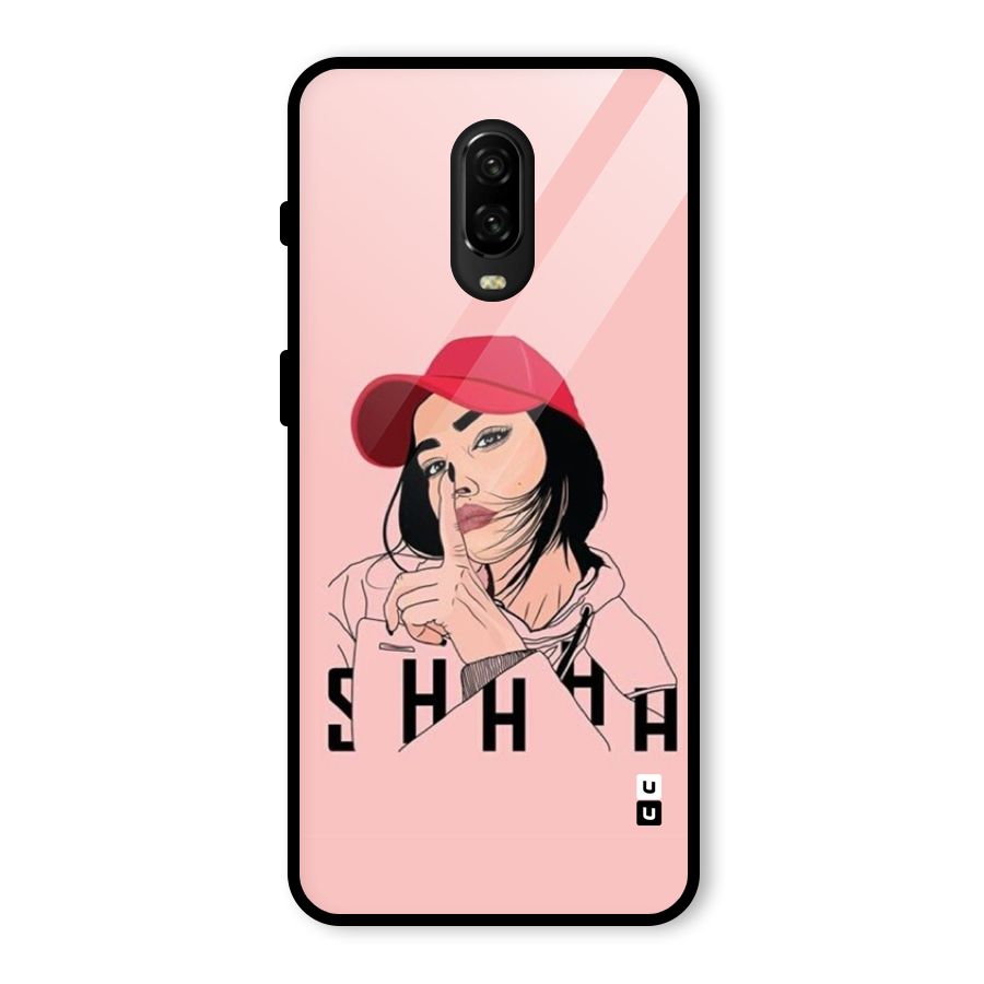 Shhhh Girl Glass Back Case for OnePlus 6T
