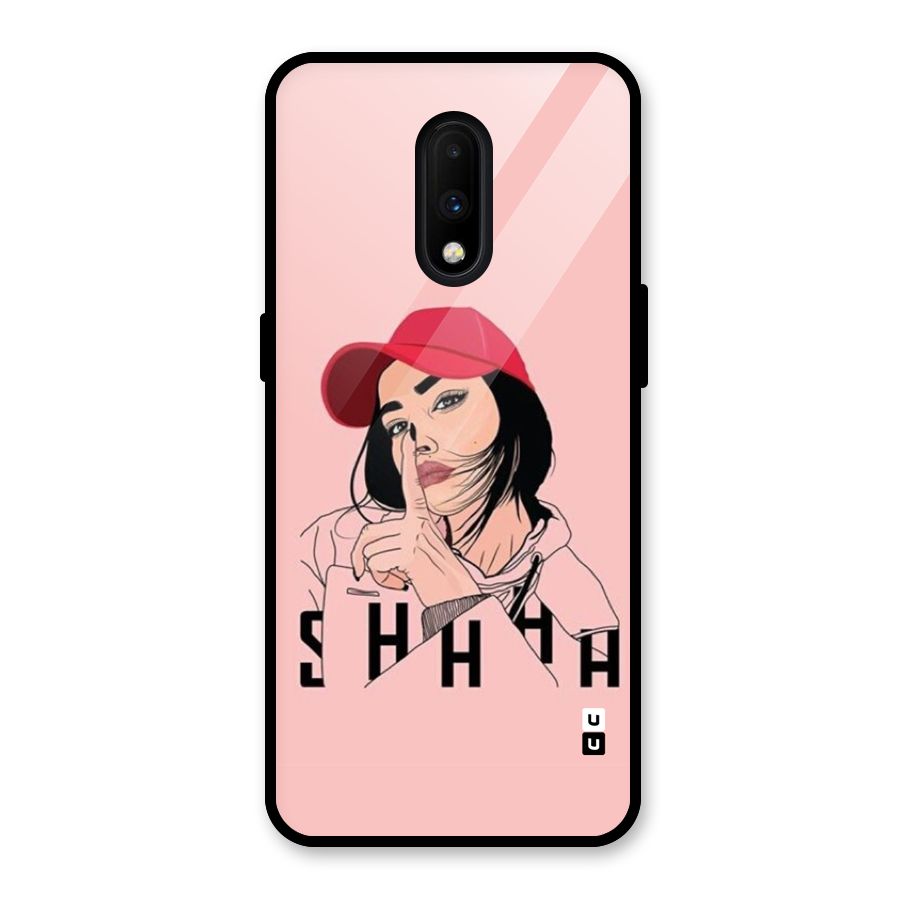 Shhhh Girl Glass Back Case for OnePlus 7