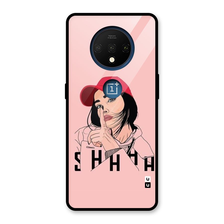 Shhhh Girl Glass Back Case for OnePlus 7T