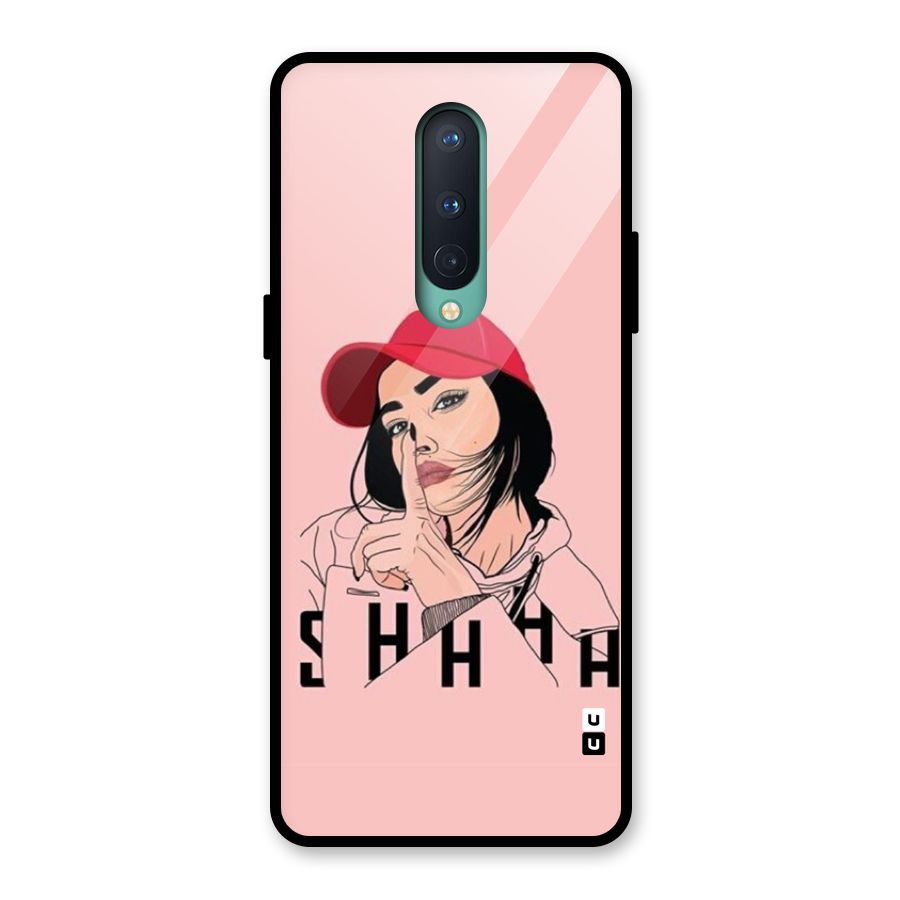 Shhhh Girl Glass Back Case for OnePlus 8
