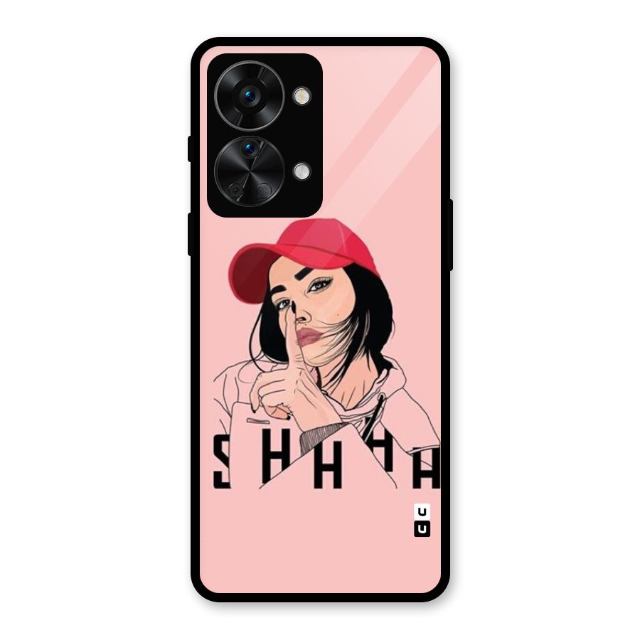 Shhhh Girl Glass Back Case for OnePlus Nord 2T