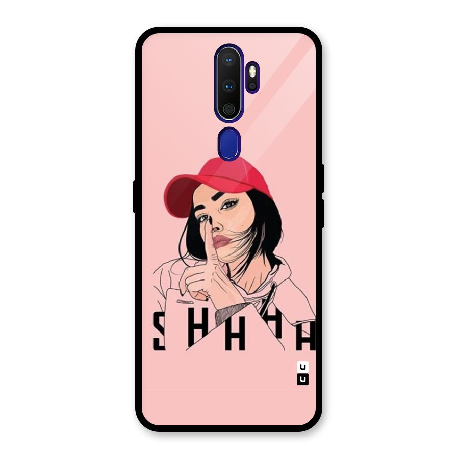 Shhhh Girl Glass Back Case for Oppo A9 (2020)