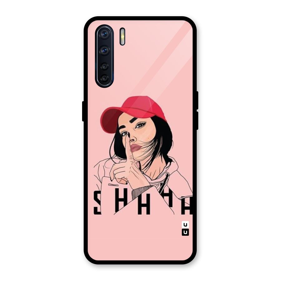 Shhhh Girl Glass Back Case for Oppo F15