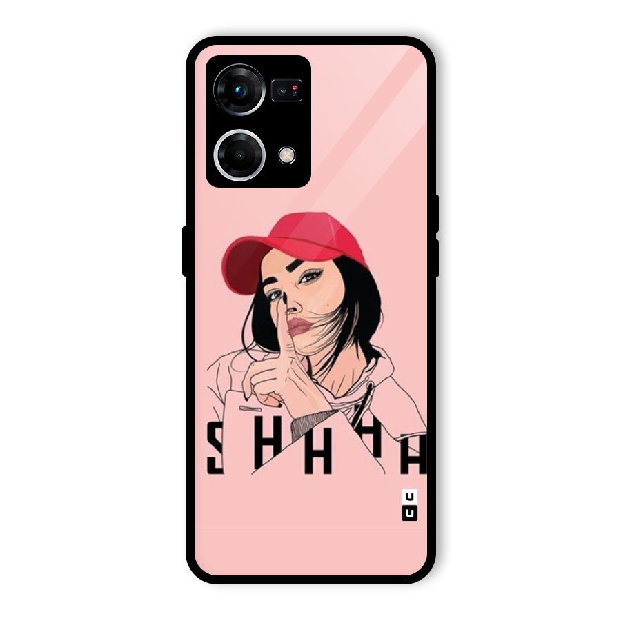 Shhhh Girl Glass Back Case for Oppo F21 Pro 5G