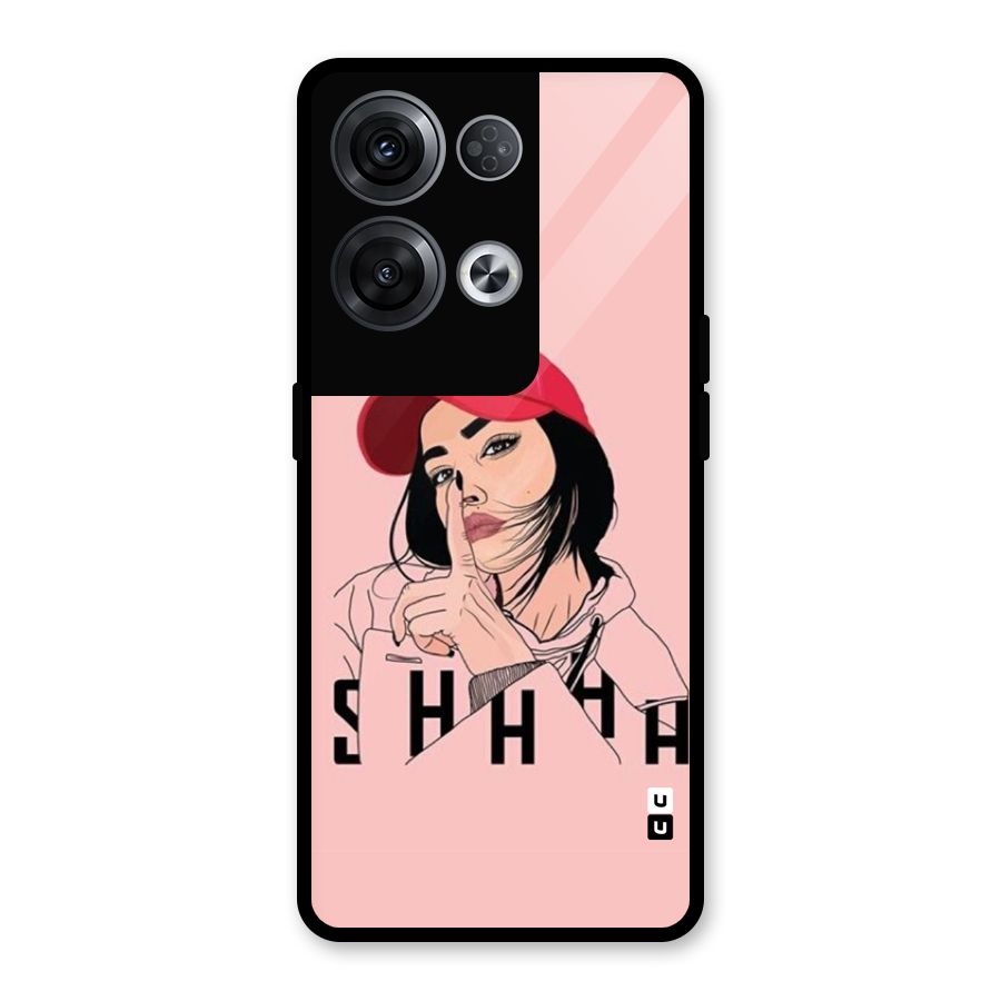 Shhhh Girl Glass Back Case for Oppo Reno8 Pro 5G