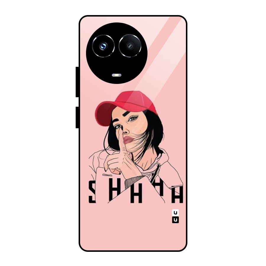 Shhhh Girl Glass Back Case for Realme 11X
