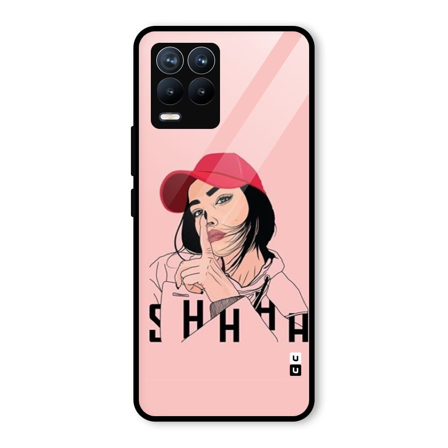 Shhhh Girl Glass Back Case for Realme 8 Pro