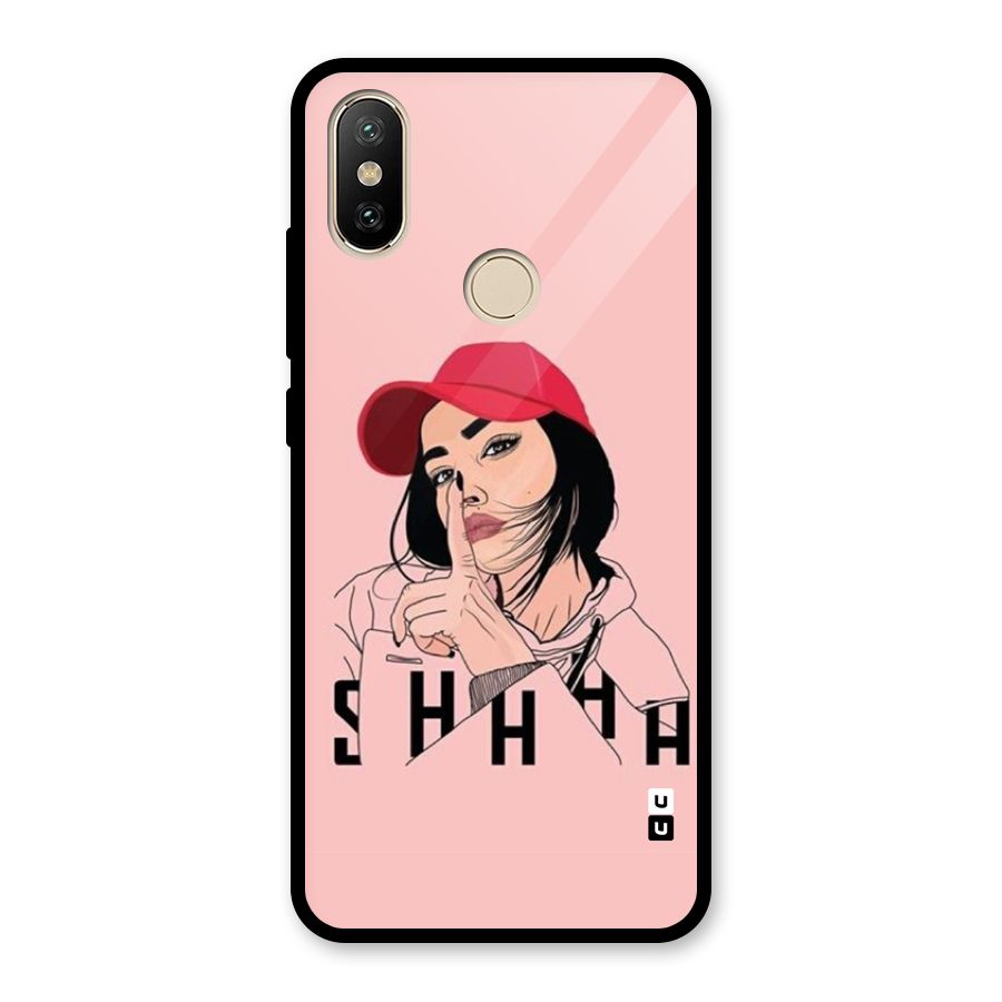 Shhhh Girl Glass Back Case for Redmi A1