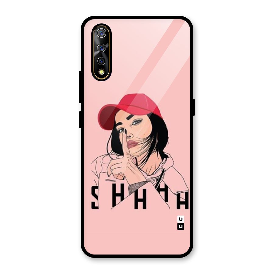 Shhhh Girl Glass Back Case for Vivo S1