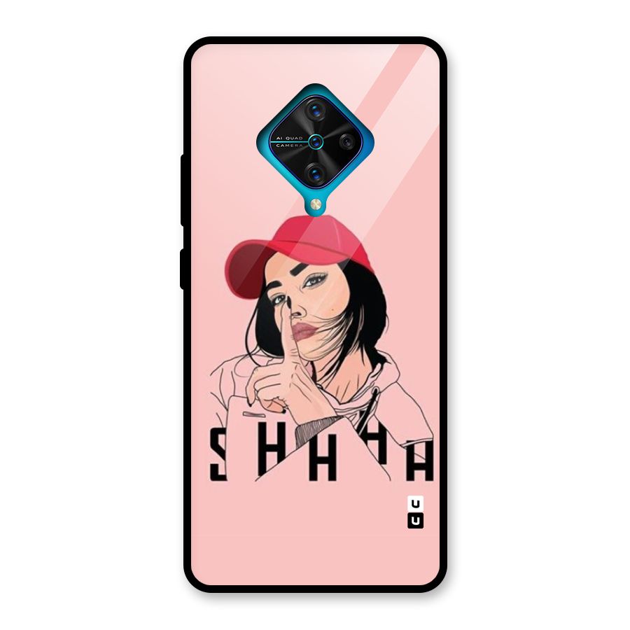 Shhhh Girl Glass Back Case for Vivo S1 Pro