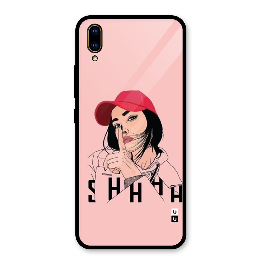 Shhhh Girl Glass Back Case for Vivo V11 Pro