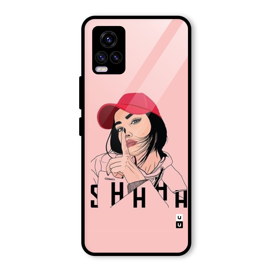 Shhhh Girl Glass Back Case for Vivo V20
