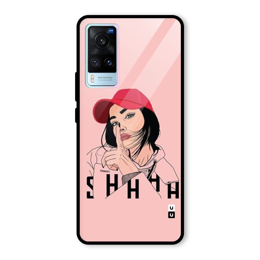 Shhhh Girl Glass Back Case for Vivo X60