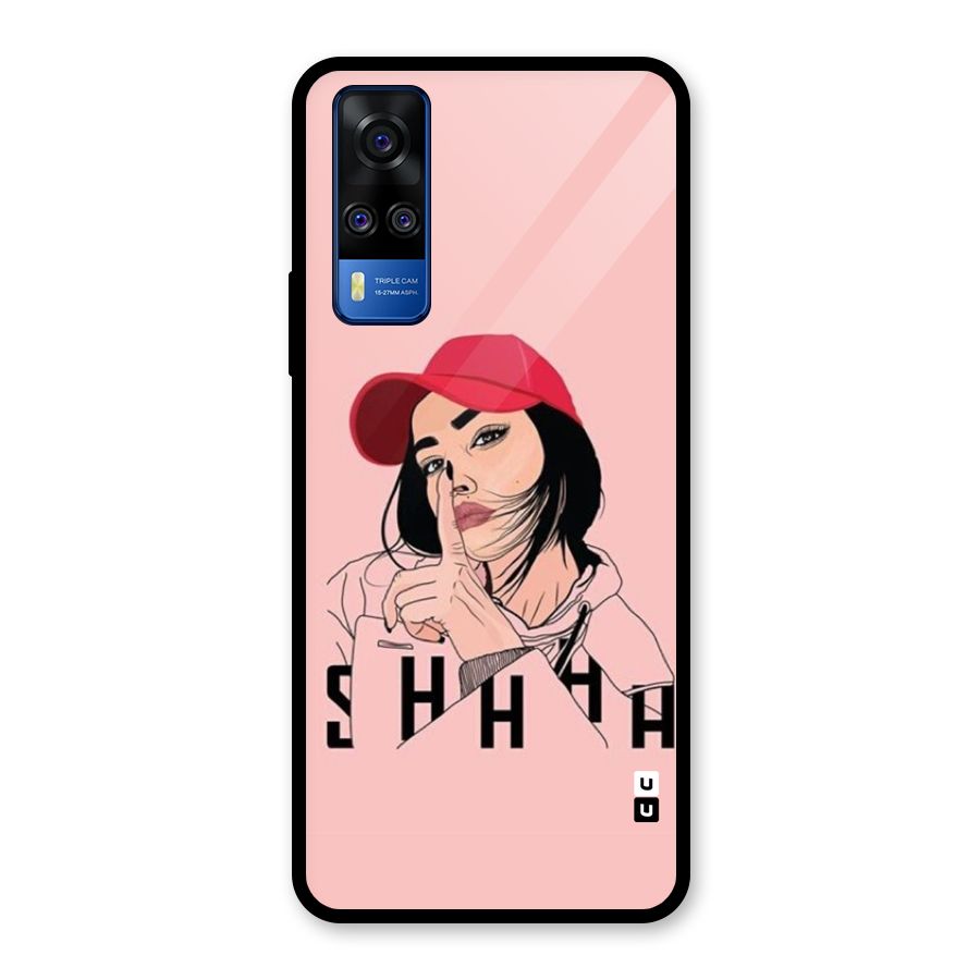 Shhhh Girl Glass Back Case for Vivo Y31
