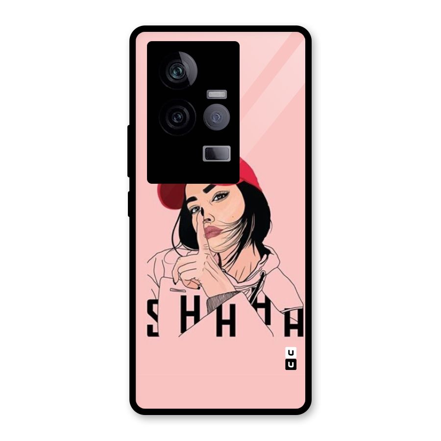 Shhhh Girl Glass Back Case for Vivo iQOO 11 5G