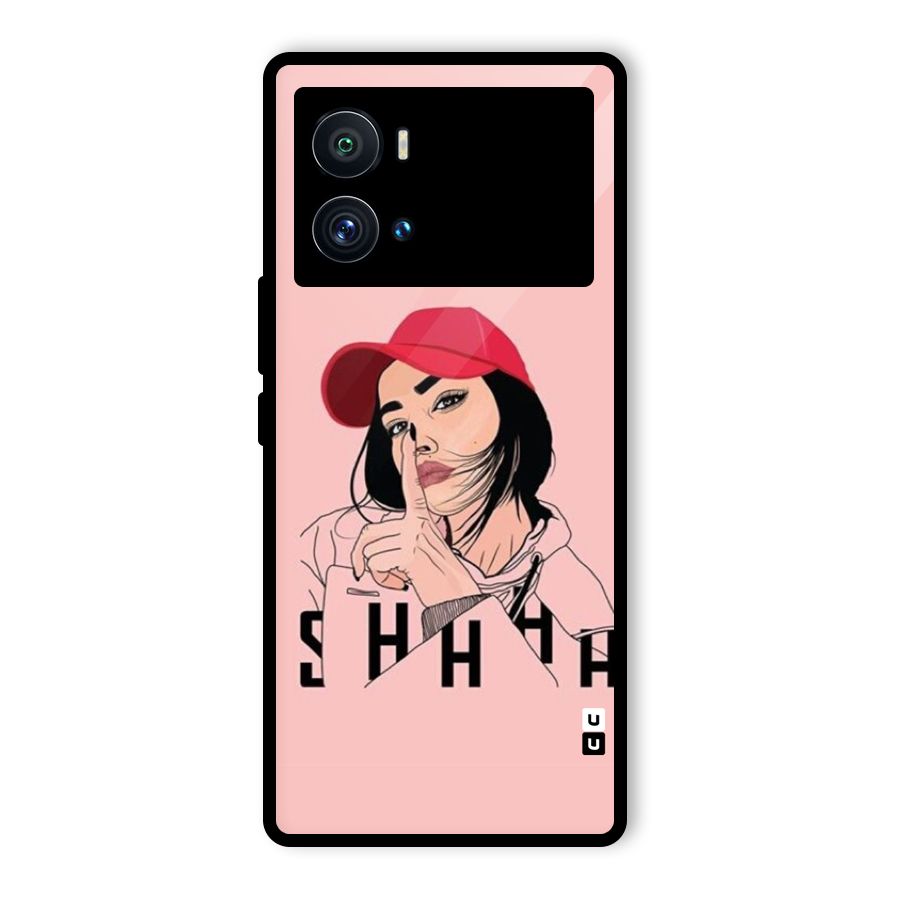 Shhhh Girl Glass Back Case for Vivo iQOO 9 Pro