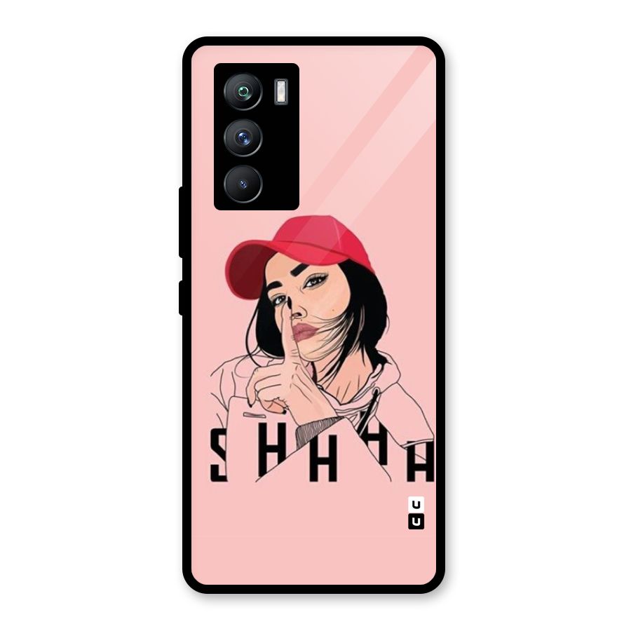 Shhhh Girl Glass Back Case for Vivo iQOO 9 SE