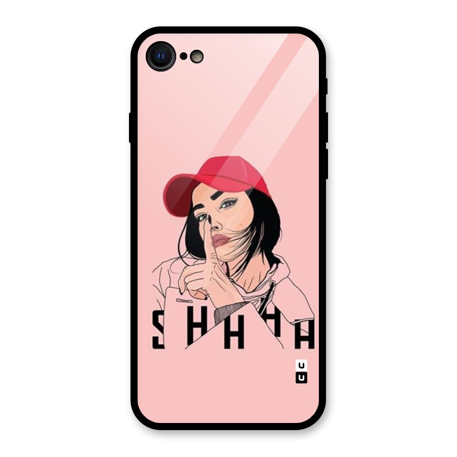 Shhhh Girl Glass Back Case for iPhone 7