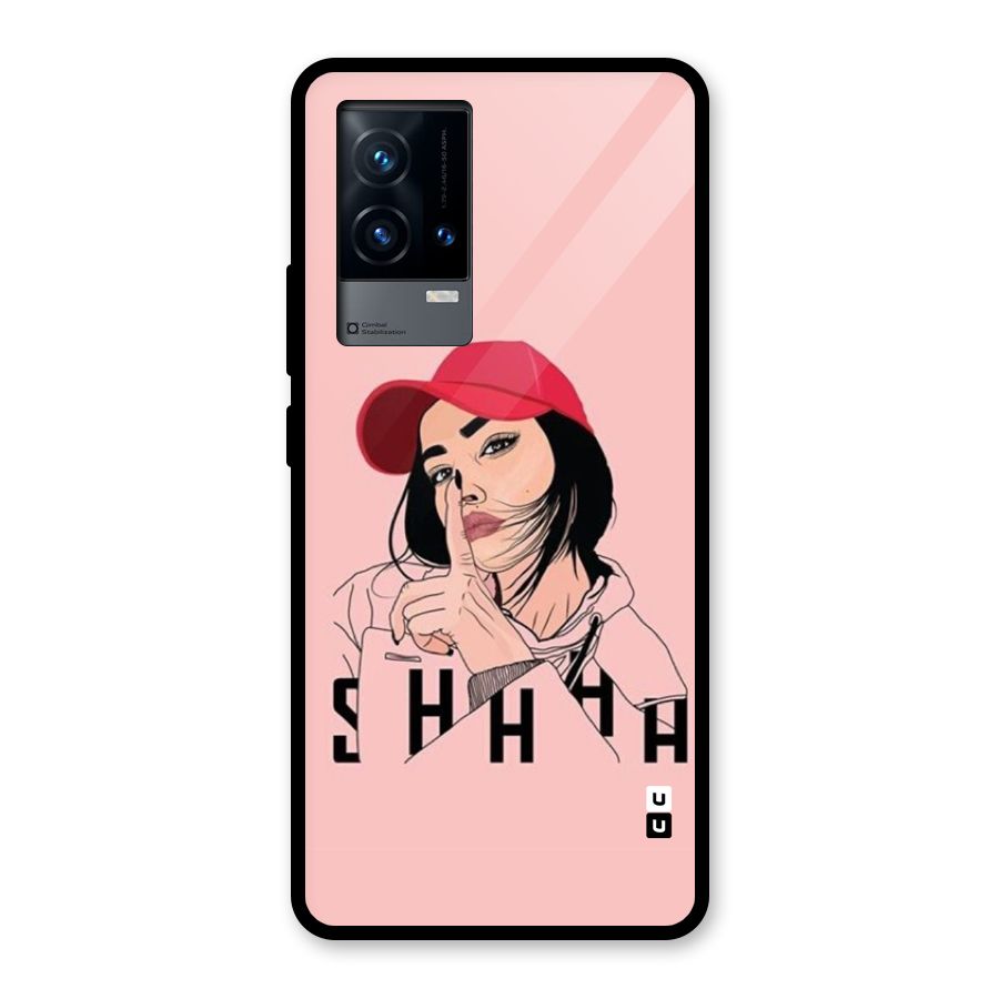 Shhhh Girl Glass Back Case for iQOO 9 5G