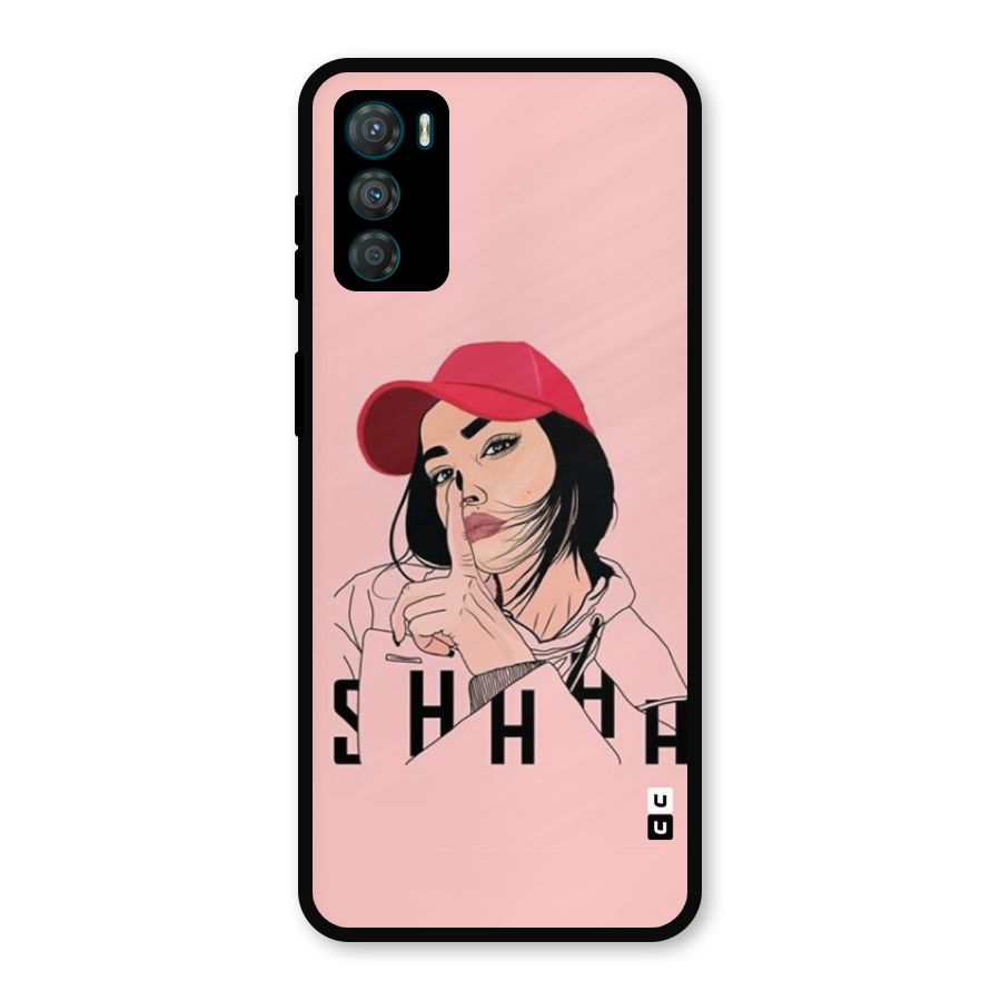 Shhhh Girl Metal Back Case for Moto G42