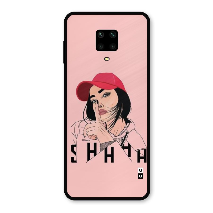 Shhhh Girl Metal Back Case for Poco M2
